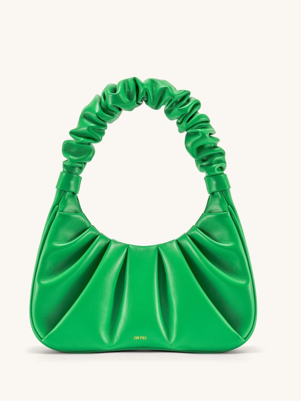JW PEI Gabbi Ruched Hobo Handbag - Grass Green